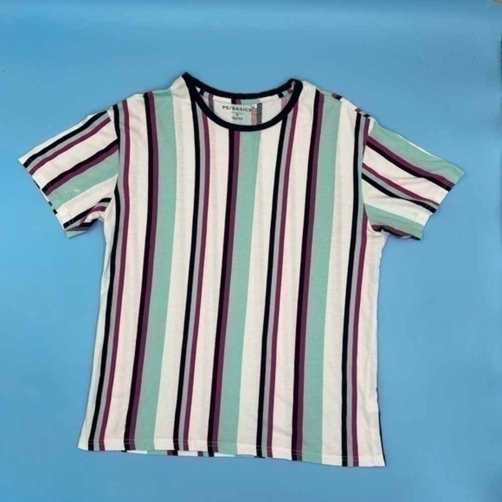 Pacsun Basics Striped Retro Cotton Tee
